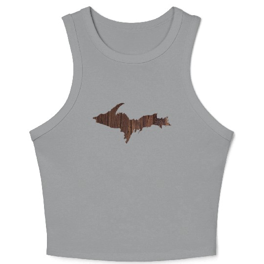 Upper Peninsula Wood Yooper 906 Crop Tank Top