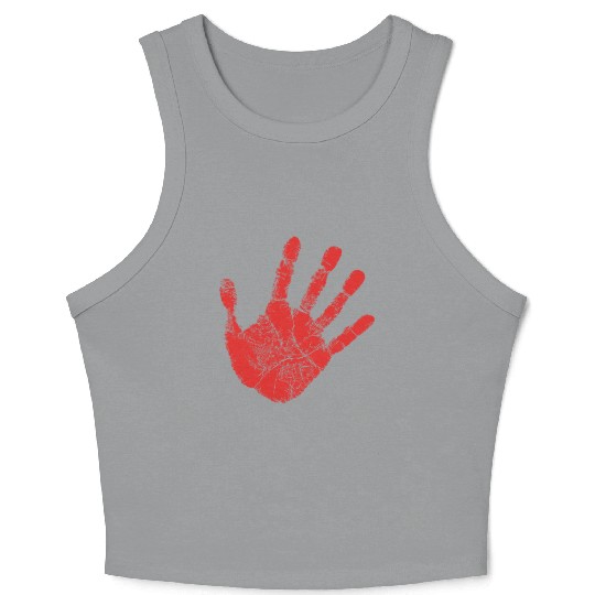 Red Hand - Supporter of MMIW Crop Tank Top