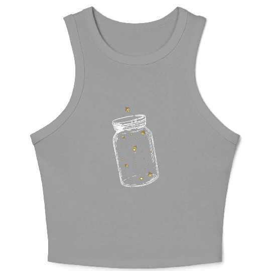 Lightning Bugs Catching Fireflies I Fireflies Crop Tank Top