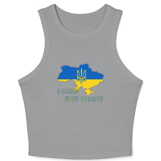 I Stand With Ukraine Crop Tank Top