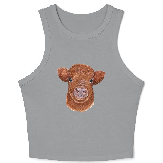 Highland cattle Crop Tank Top