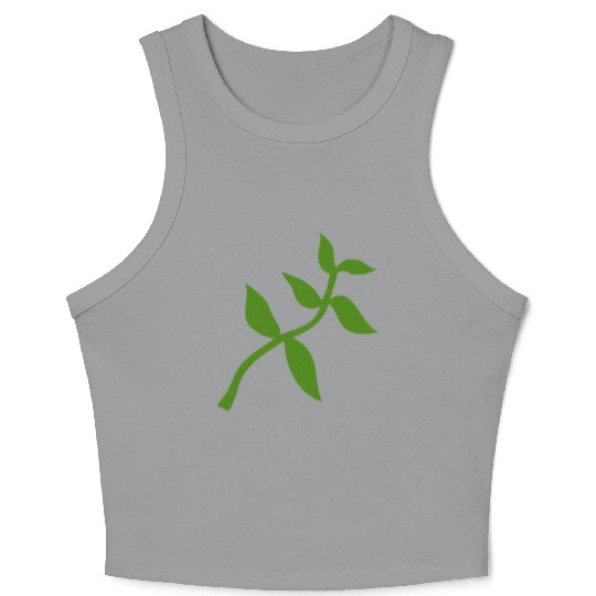 plant olive branch Crop Tank Top
