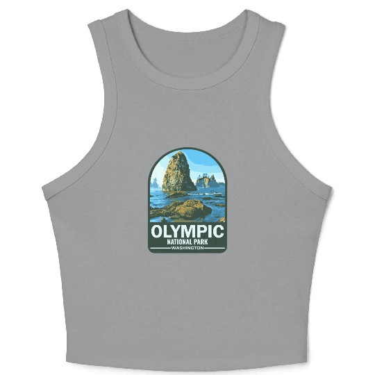 OLYMPIC national park Washington usa Crop Tank Top