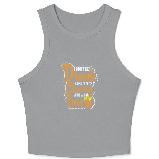 Partying Fun Vodka Bachelor Crop Tank Top