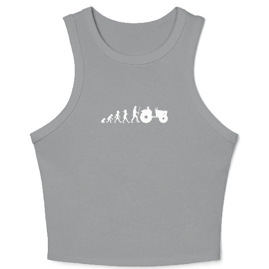 Farmer Rancher Drive Evolution Of Tractor Crop Tank Top