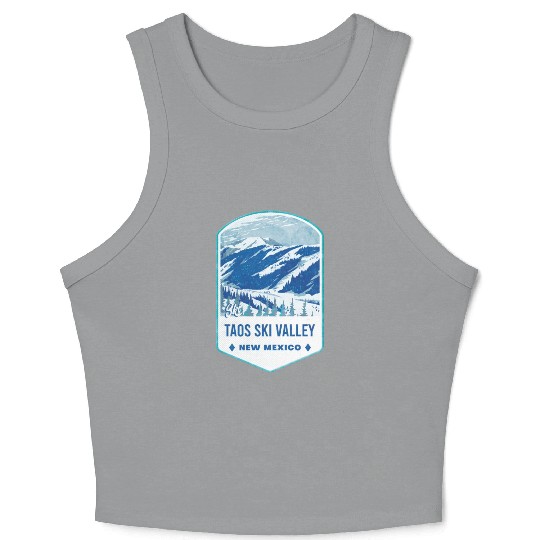 Ski Taos Valley New Mexico Crop Tank Top