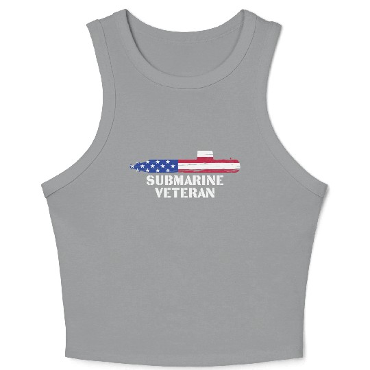 Submarine Veteran Submariner US Military Crop Tank Top