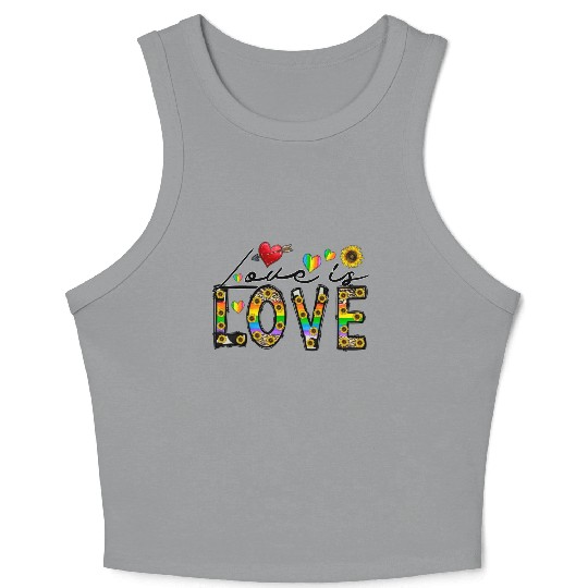 Love is Love Crop Tank Top