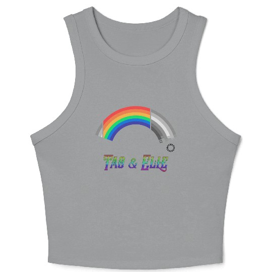 Heartstopper Rainbow LBGTQIA+ Tao and Elle Crop Tank Top