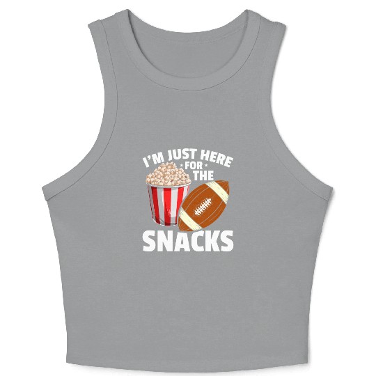 Football Popcorn Snack Food Lover Crop Tank Top