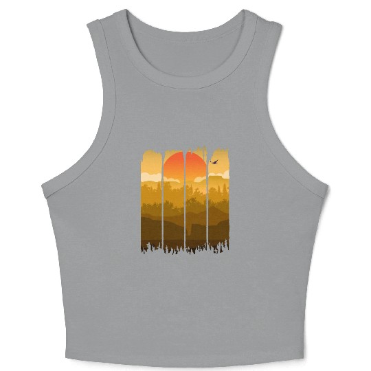A Wilderness Somewhere, Trees and Nature Crop Tank Top
