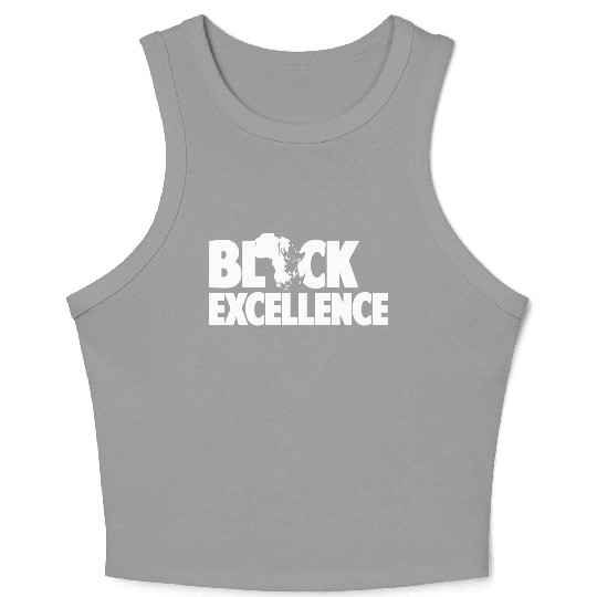 BLACK EXCELLENCE Crop Tank Top