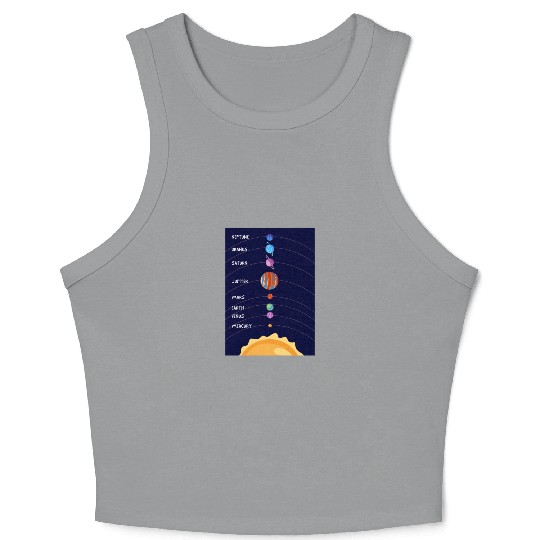 Solar System Crop Tank Top
