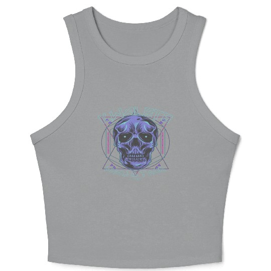 Kwalete World Tour Diamond Skull Crop Tank Top