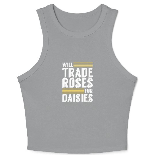 Daisy Garden Gardening Gardener Crop Tank Top