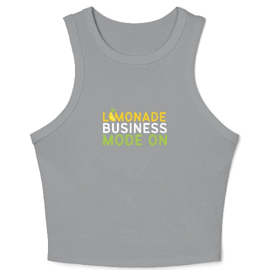 Lemonade Business Mode On Lemon Juice Boss Crop Tank Top