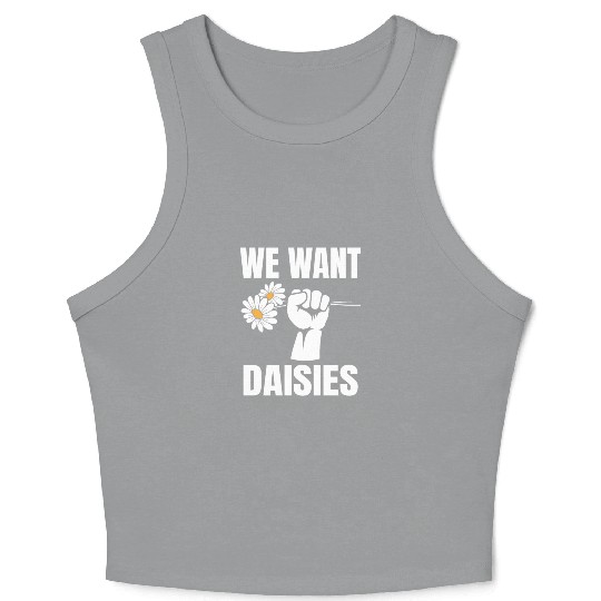 Daisy Garden Gardening Gardener Crop Tank Top