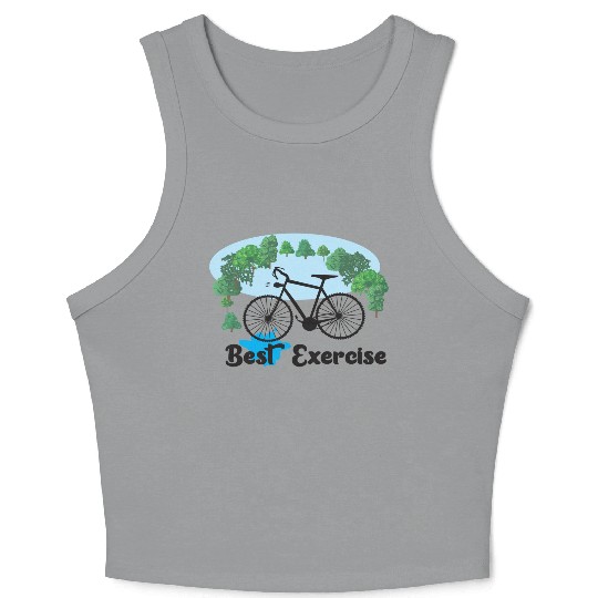 cycle is best exercise Crop Tank Top