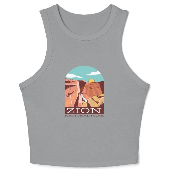 Zion National Park Zion National Park gift inspira Crop Tank Top