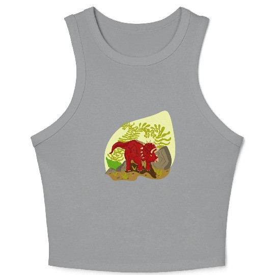 Triceratops horridus Crop Tank Top