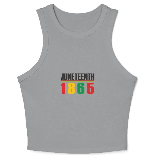 Juneteenth Day 1865, Freedom Day America African Crop Tank Top