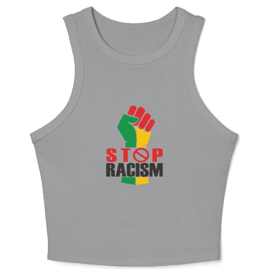Juneteenth Day 1865, Freedom Day, Stop Racism Crop Tank Top