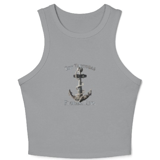 Dry Tortugas Florida Keys Vacation Nautical Anchor Crop Tank Top