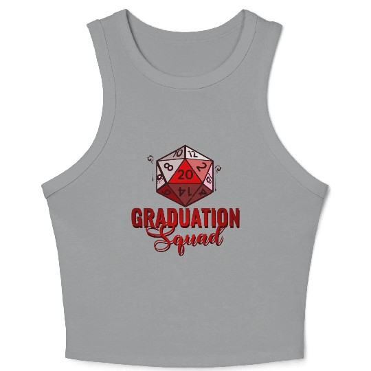 Graduation Squad College Friends School Grad T-Shi Crop Tank Top