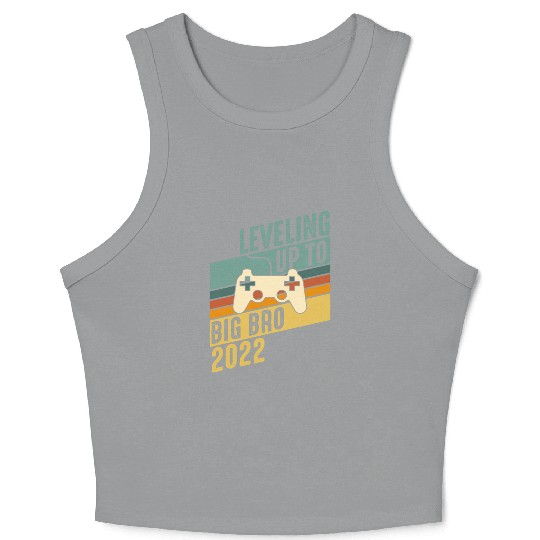 Level up Big Brother 2022 Baby Gamer Boy Baby Crop Tank Top