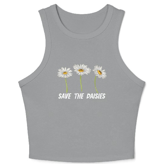 Daisy Garden Gardening Gardener Crop Tank Top