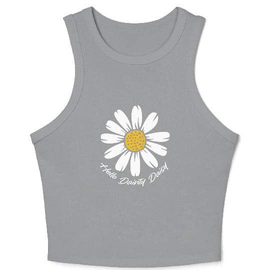 Daisy Garden Gardening Gardener Crop Tank Top