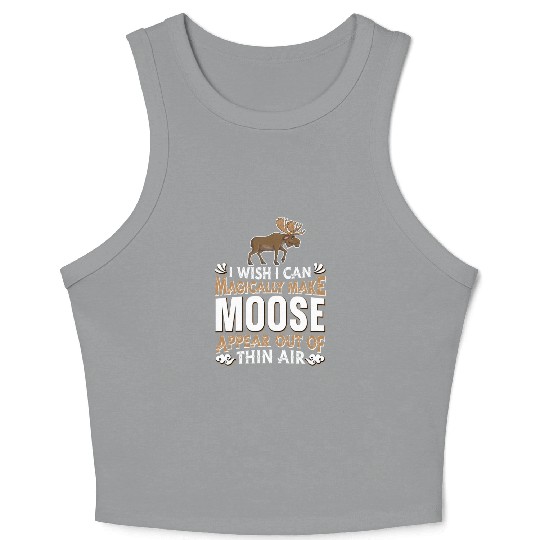 Moose Elk Hunting Crop Tank Top