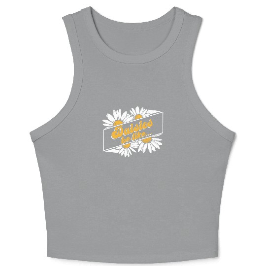 Daisy Garden Gardening Gardener Crop Tank Top