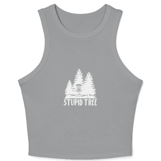 Stupid Tree Disc Golf Crop Tank Top