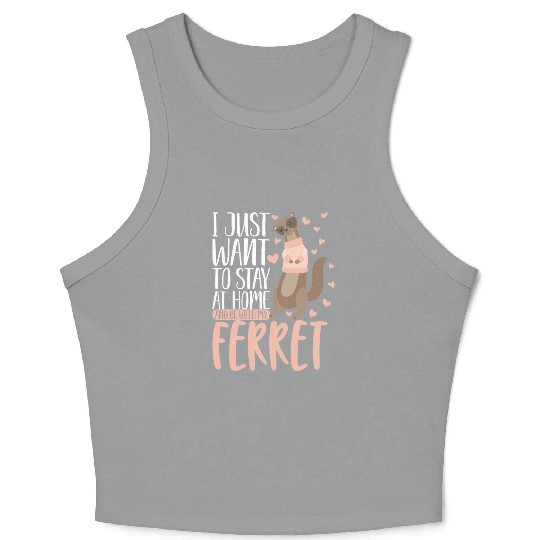 Animal Pet Lovers Day Of The Ferret Lifestyle Gift Crop Tank Top
