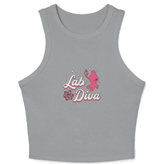 Lab Diva Laboratory Technician Science Lab Tech Crop Tank Top