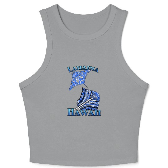 Lahaina Vacation Tribal Stingrays Crop Tank Top