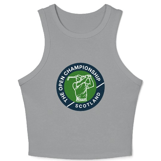 Open Championship, Golf, Golf Tournament Crop Tank Top