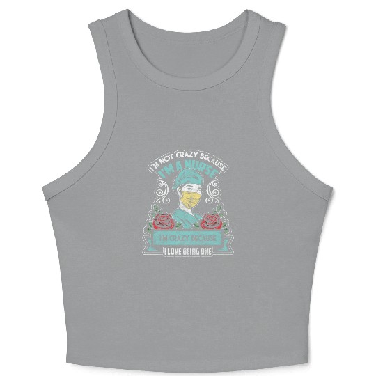 Male Nurse Ambulance First Aid Medical Assistant Crop Tank Top