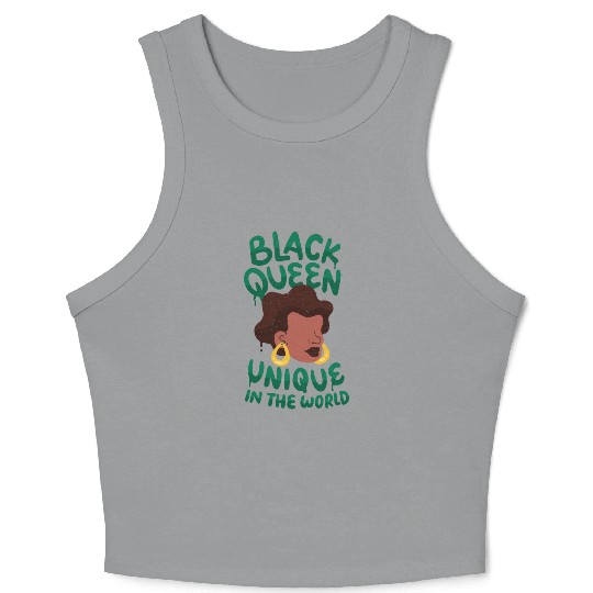 Black unique in the world Queen Black queen unique Crop Tank Top