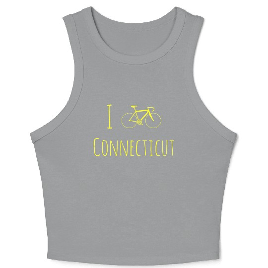 Bike Connecticut Crop Tank Top Cyclist Crop Tank Top Racing Bicycle