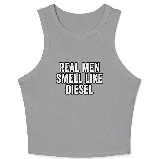 Mens Mechanic Trucker Farmer Crop Tank Top Real Men Smell