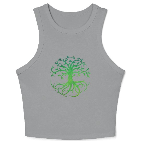 Celtic Tree of Life Crop Tank Top