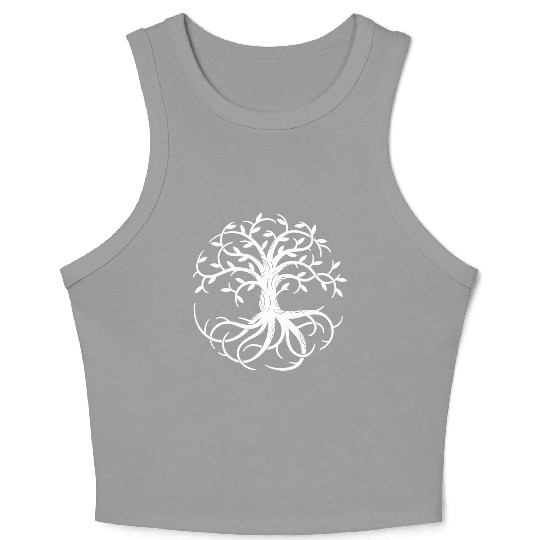 Celtic Tree of Life Crop Tank Top
