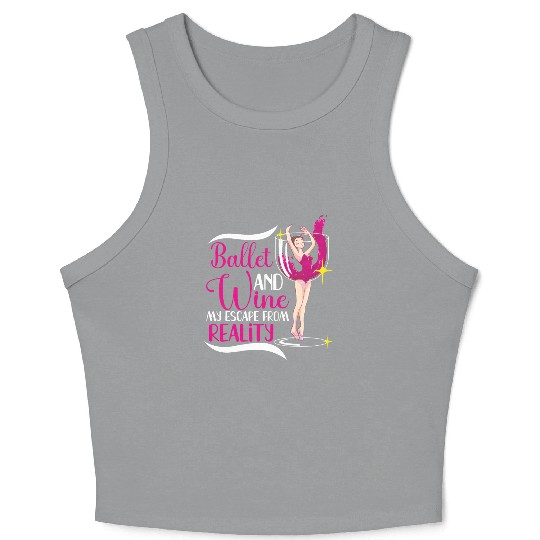Ballet Ballerina Dance Dancer Dancing Ballet Gift Crop Tank Top
