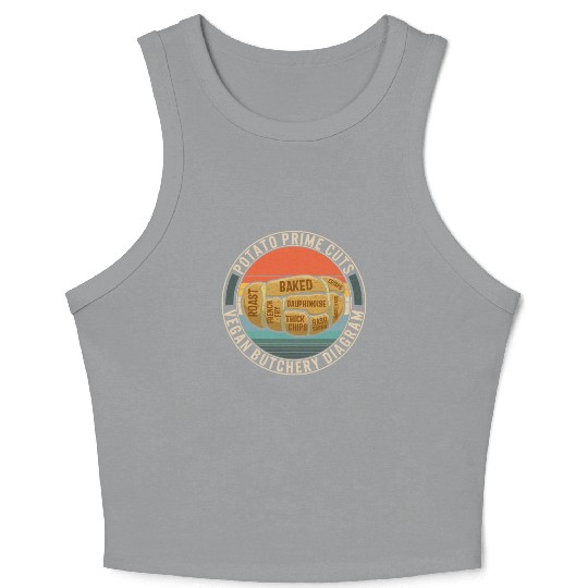 Potato Vegetable Crop Tank Top, Potato Prime Cuts Vegan