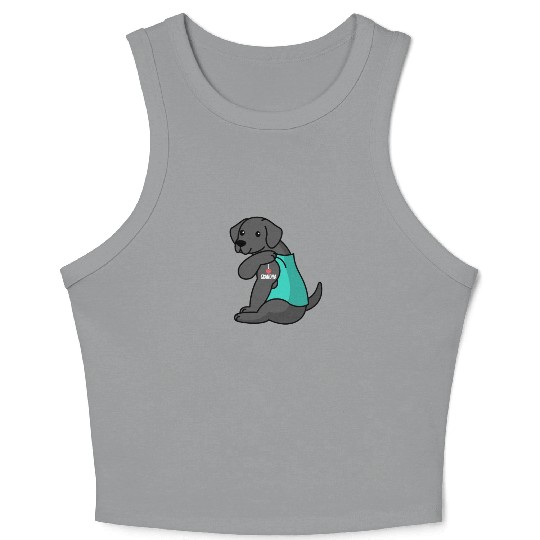 Great Dane I Love Grandma Crop Tank Top