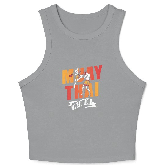 Muay Thai Warrior Martial Arts Boxing Fighter Crop Tank Top