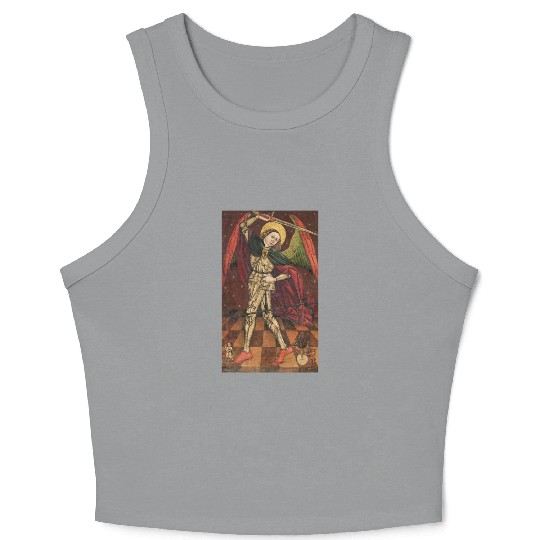 Saint Michael in Bakabánya Crop Tank Top