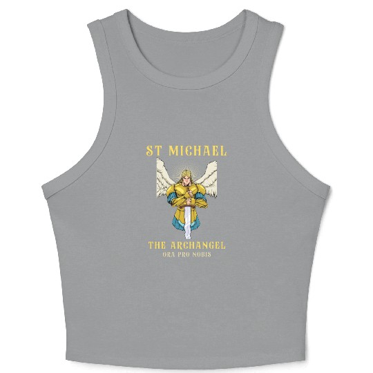 Archangel St Michael Roman Catholic Gift Crop Tank Top